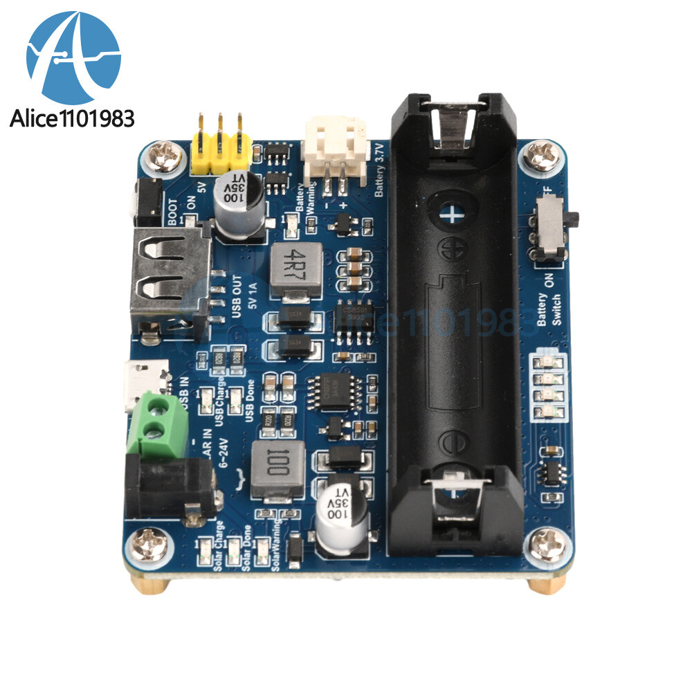 Power Manager Module for 6V~24V Solar Panel Support MPPT USB Battery Charging