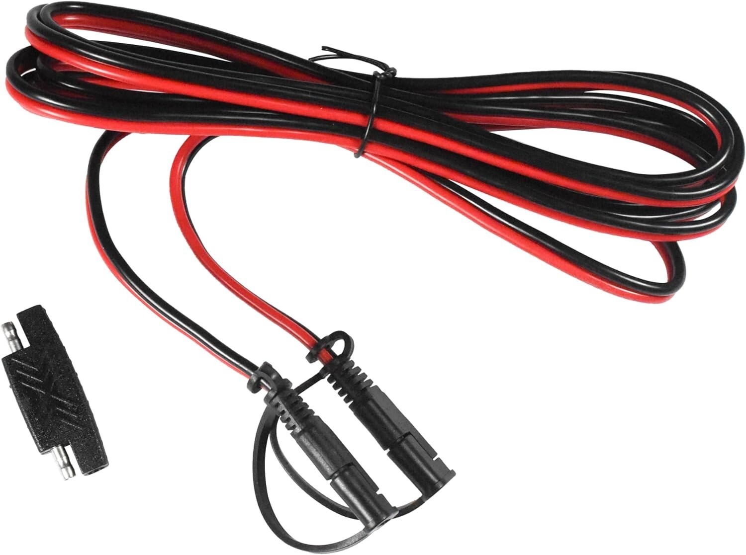 9Ft SAE to SAE Extension Cable Connector 16AWG with SAE Polarity Reverse Adapter
