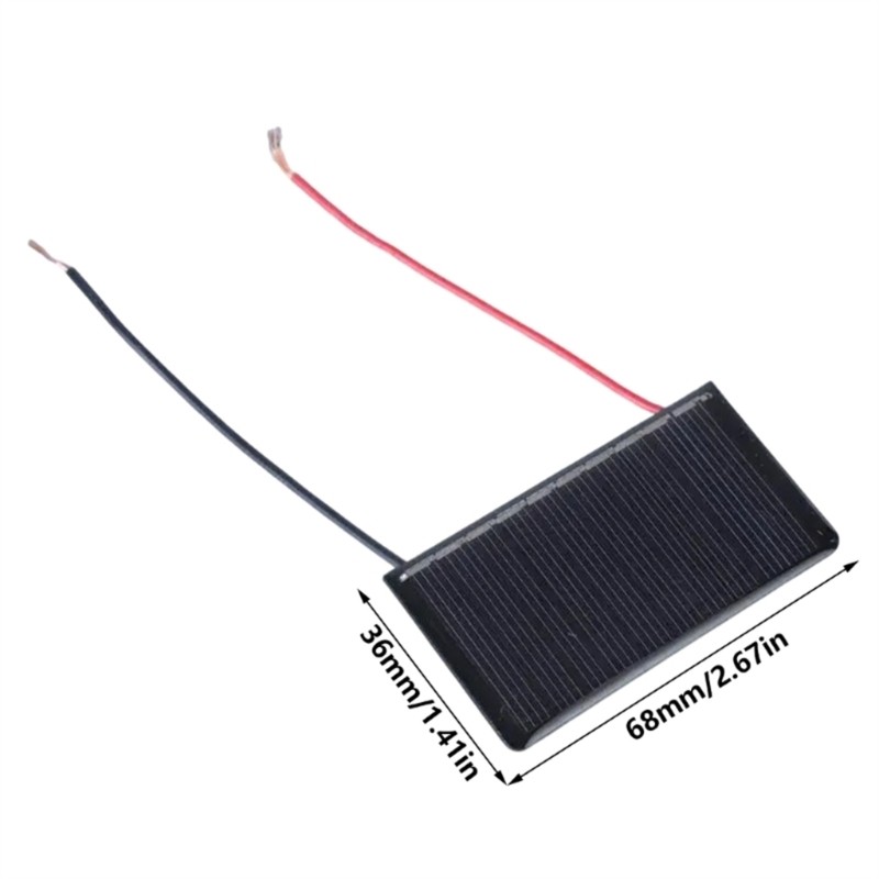 Miniature Solar Panel 5V Small 5V 60mA Solar Cell 68x36mm for Outdoor Activity
