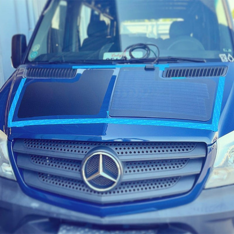 For Mercedes-Benz Sprinter 2nd Gen 2006-2018 NCV3 80W Hood Solar Panel 20V 4A