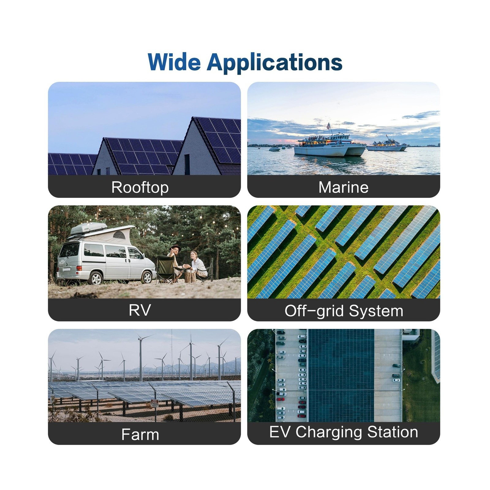 300 Watt Solar Panels, N-Type 16BB 2PCS 300W Bifacial Solar Panel, 25% High E…