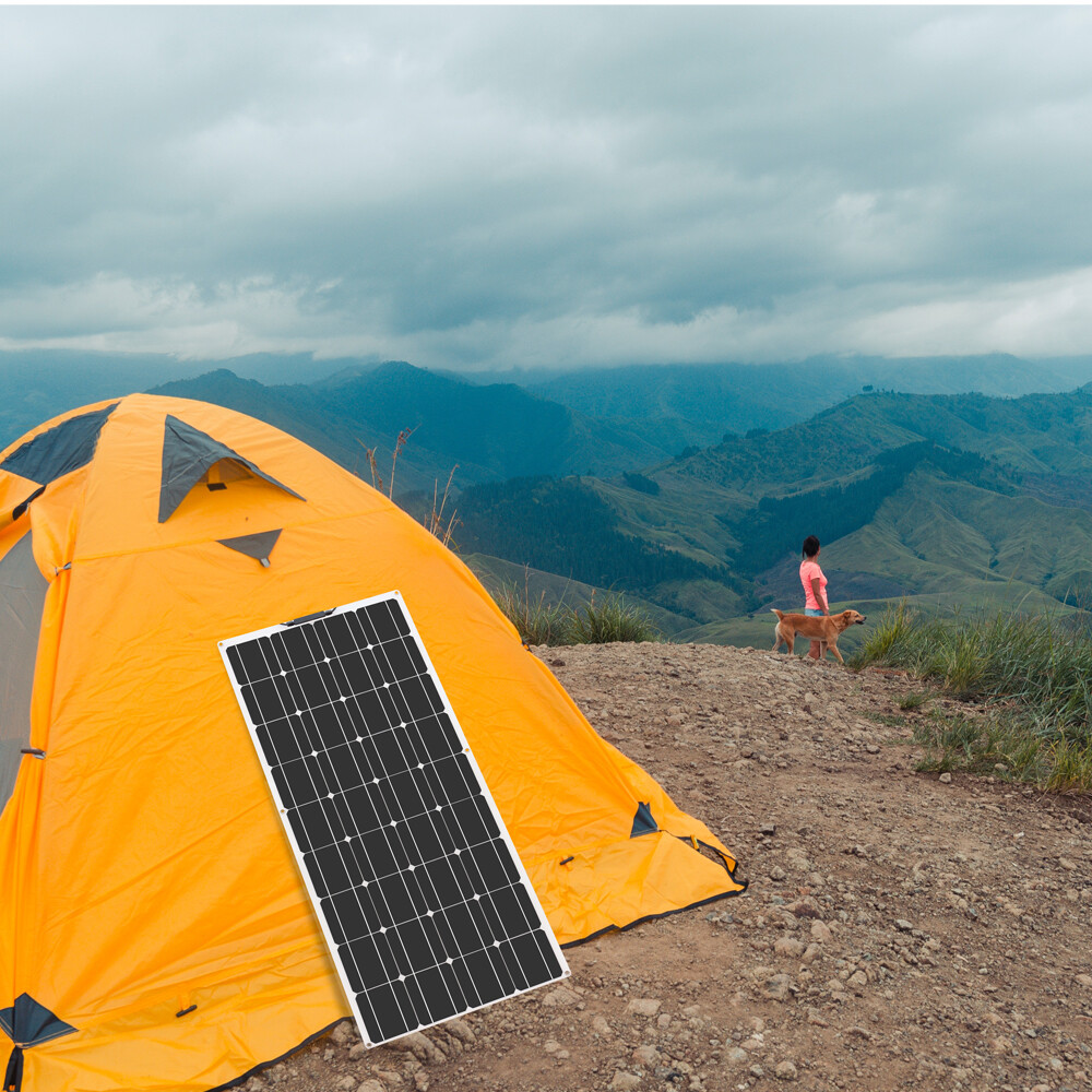 WUZECK 100W 18V Flexible Solar Panel Off Grid Module 10A Controller for RV Home