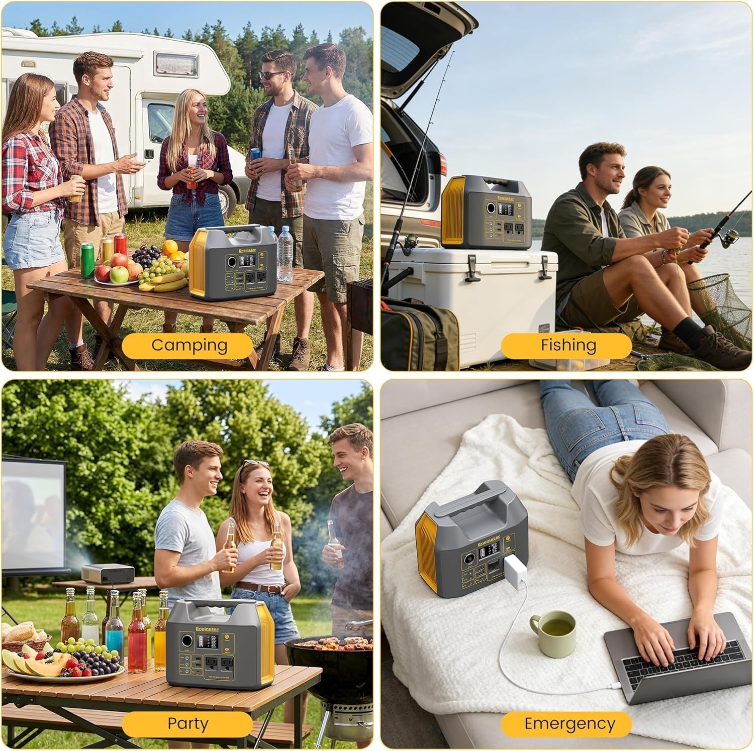 Portable 300W Solar Power Station with Pure Sine Wave for Camping and RV