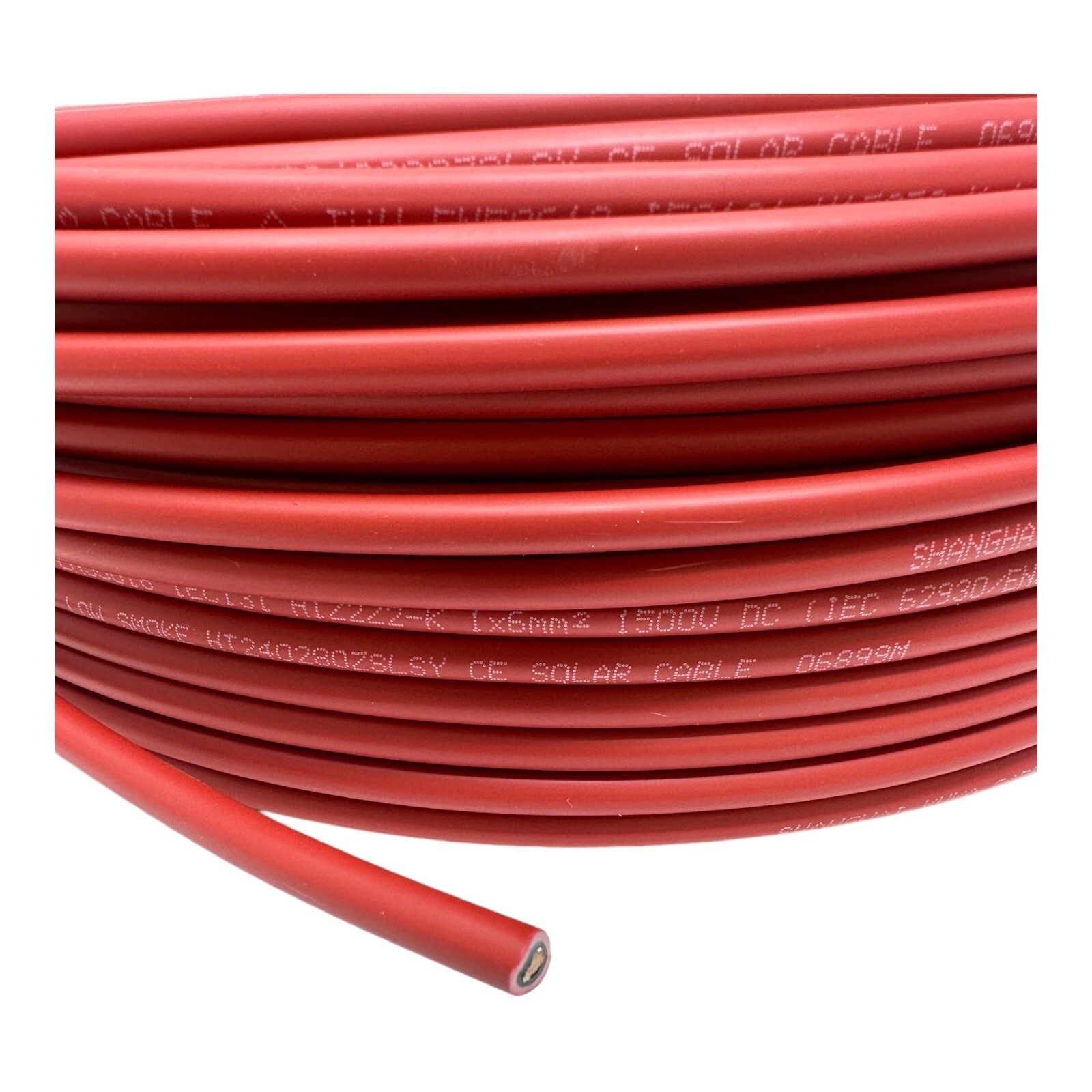 2x 25meter Drum Red and Black Solar Panel PV Cable Wire 6mm² 2 Pairs Connectors