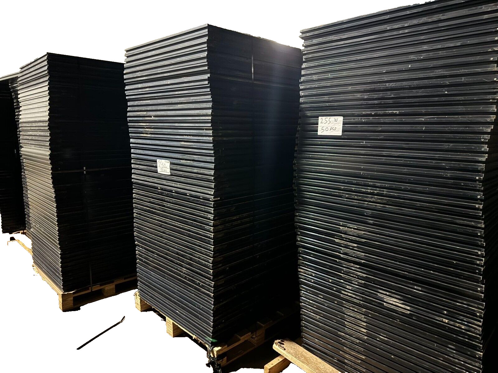 Test used solar panel 250 watt BLACK FRAME brand MIXed