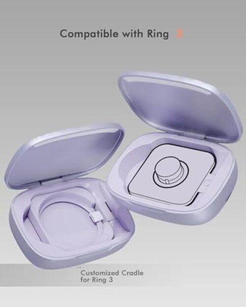 Updated Charging Case Compatible with Oura Ring 4 & 3 Charger, Wireless Power