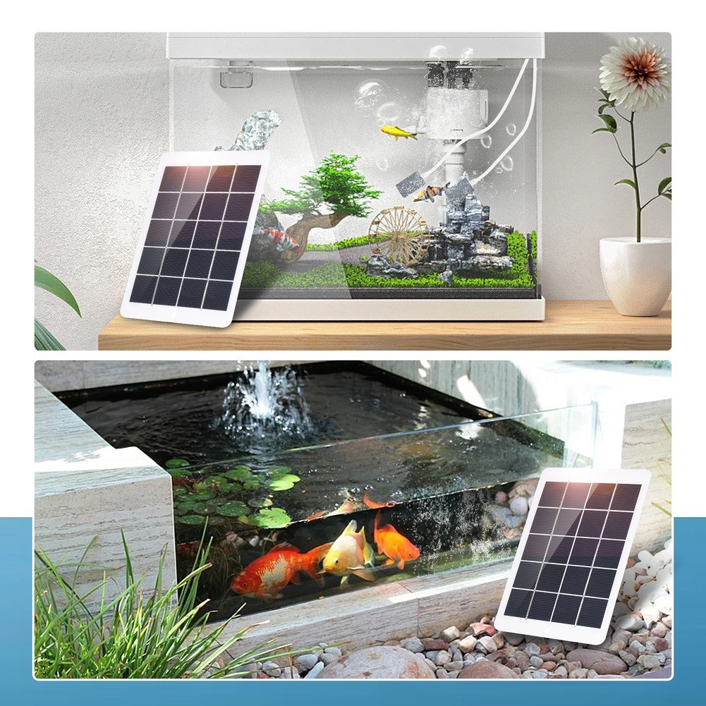 Outdoor Power Solution Aquarium Pump Fish Tank Oxygenator Automatic Activation