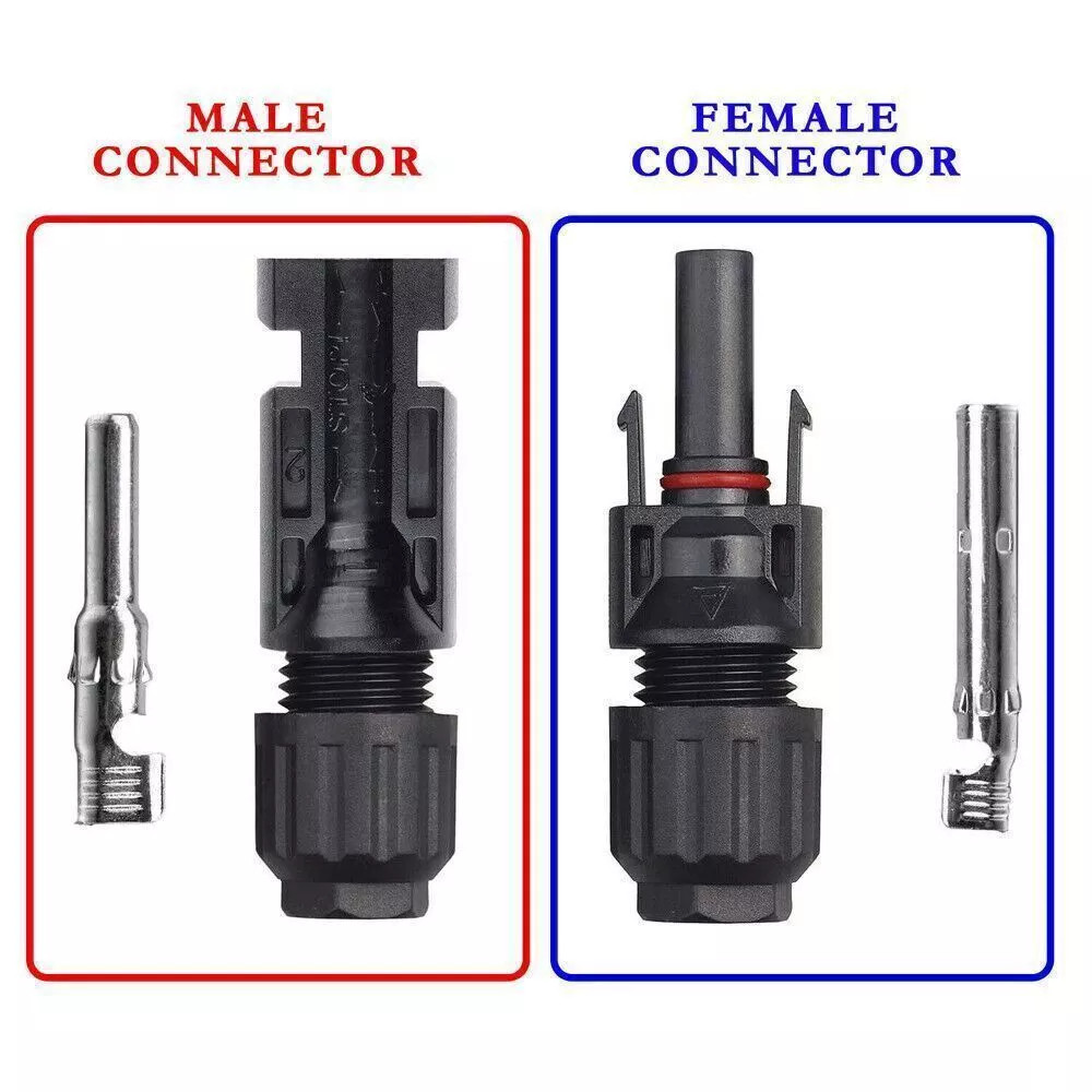 10/20/50/100/200 Pairs Male Female Solar Cable Connectors For DIY Solar Panel