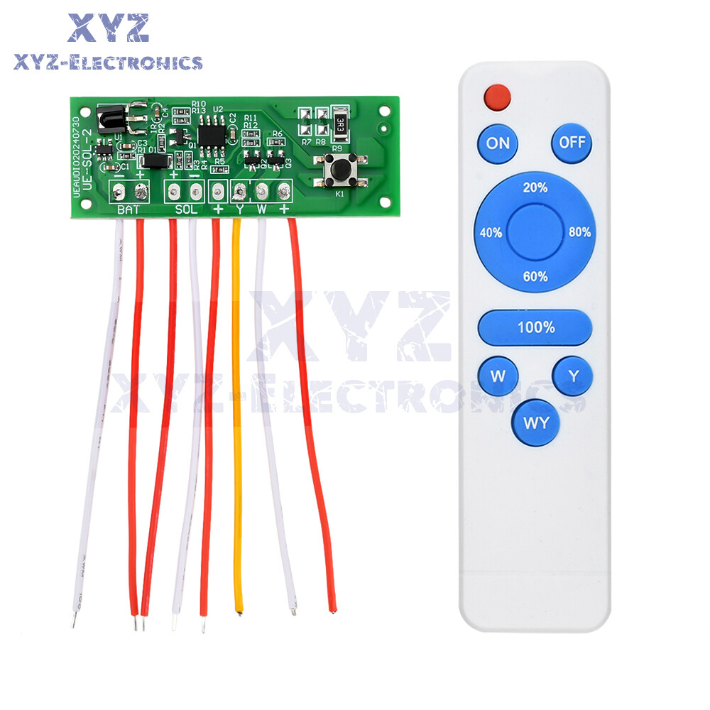 Dual Color Solar Light Circuit Board Solar Wall Light Remote Control Drive Board