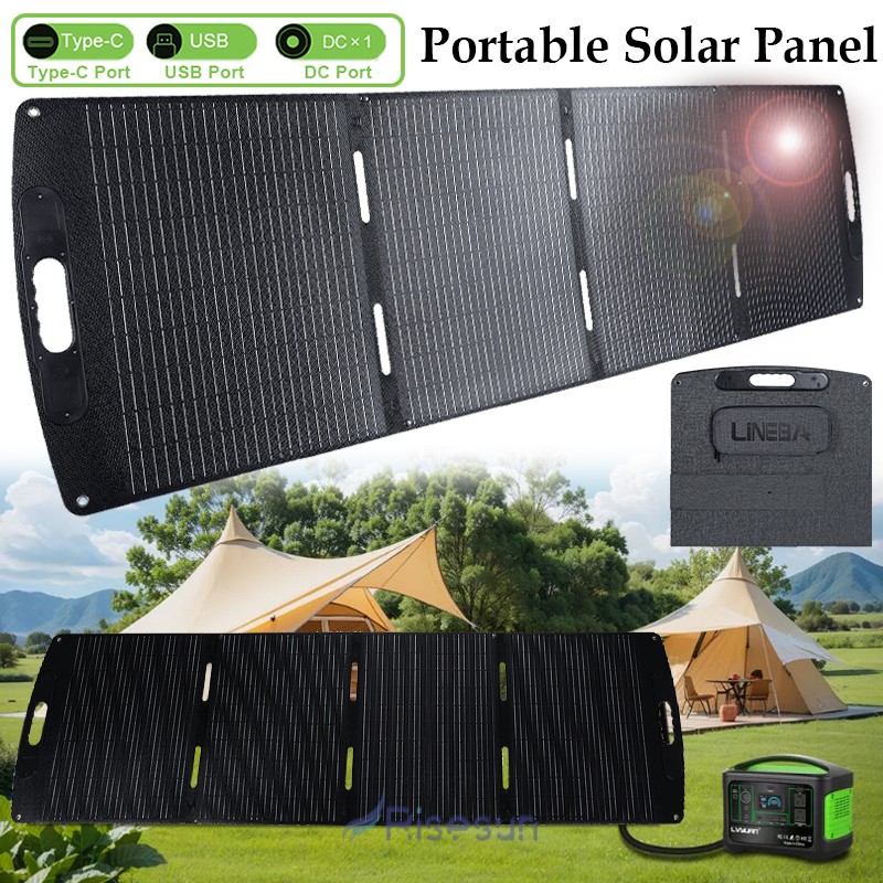 100W 200W Foldable Solar Panel Portable ETFE Solar panel for camping caravan