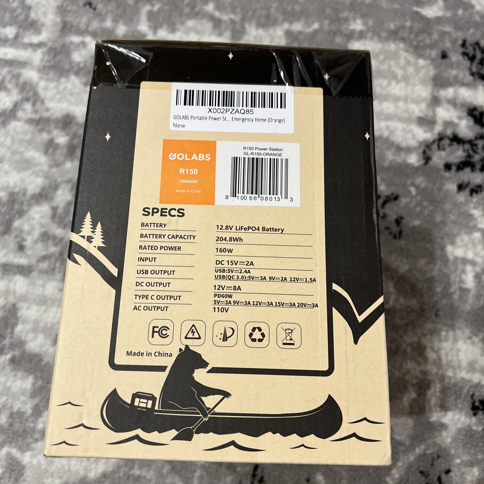GoLabs R150 Portable Powerstation Emergency Home Orange NEW – SEALED