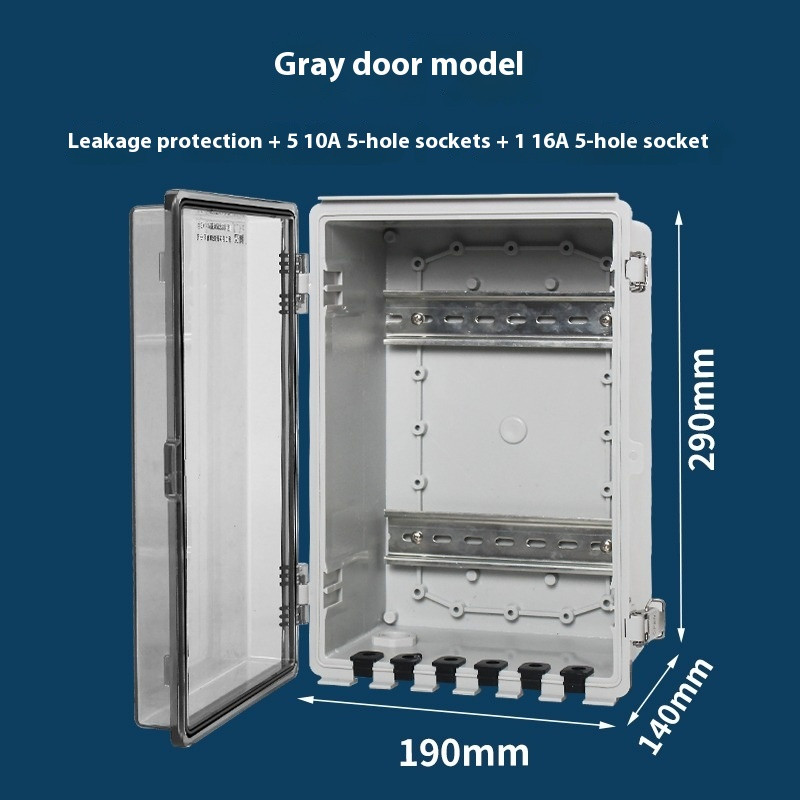 Plastic Waterproof Outdoor Rainproof Full Cover Socket Box Leakage Protection