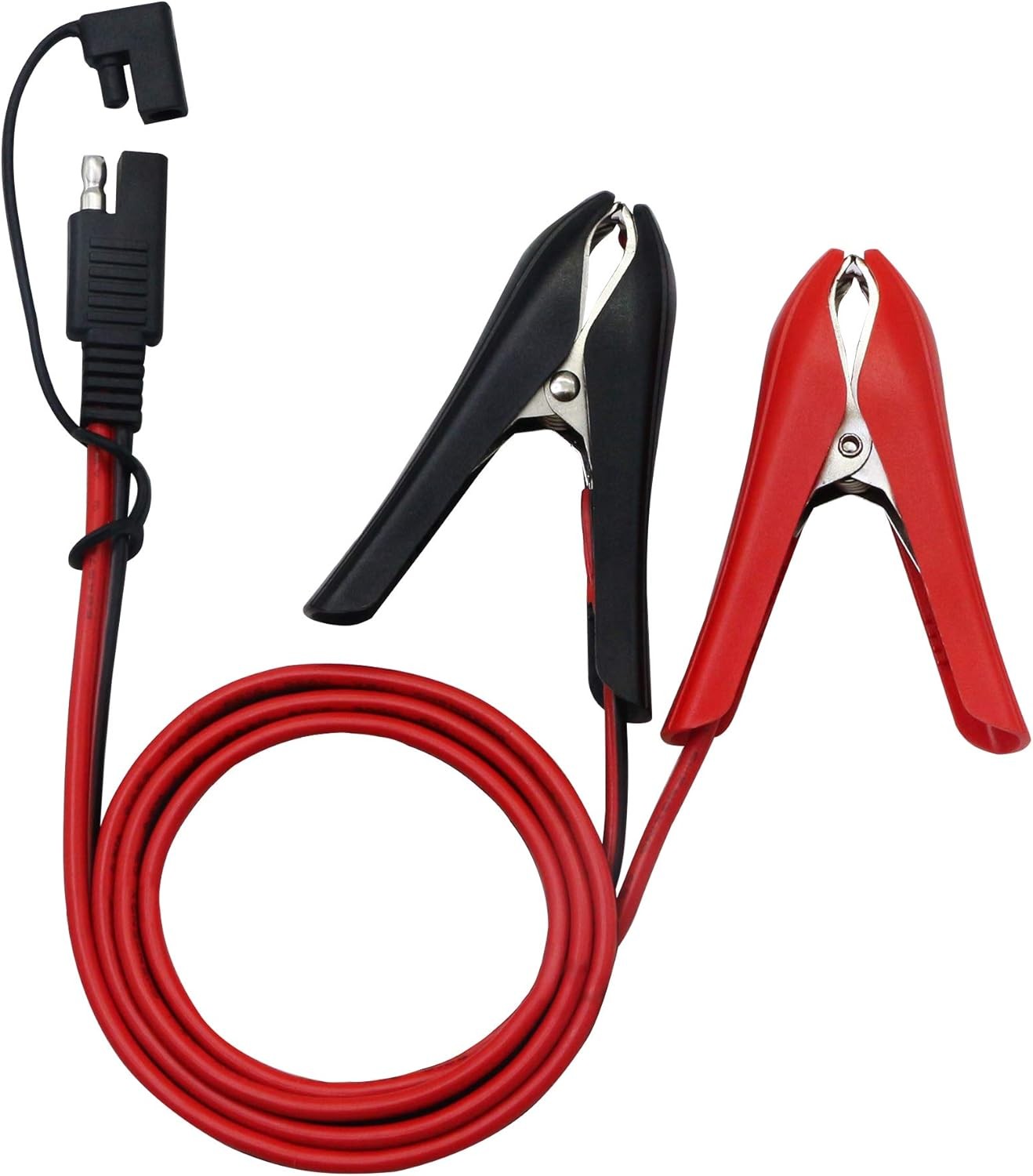 CERRXIAN 3.2FT 12V 14AWG Alligator Crocodile Clip to SAE Connector Quick Release