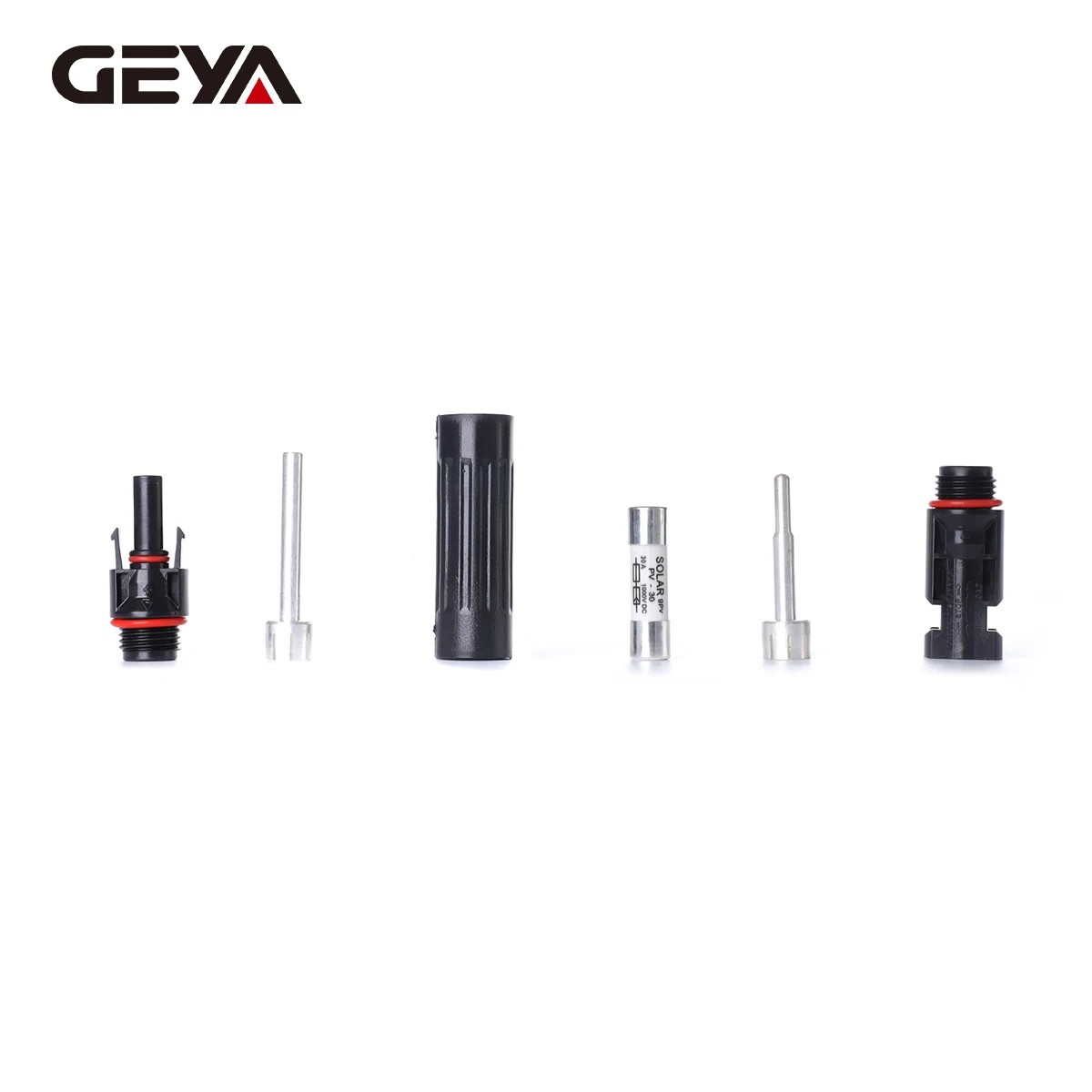 GEYA Connectors M/F for Solar Cables IP67 Inline Fuse Holder 10/15/20/30A 1000V
