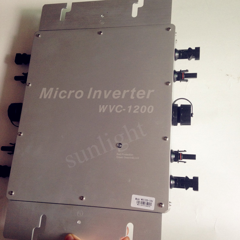 600W 1.2KW grid tie micro inverter Wireless communication mppt pure sine wave