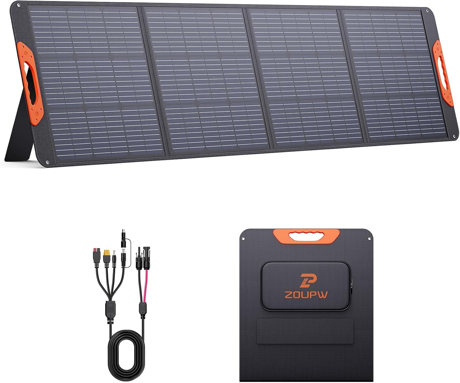 ZOUPW 200W Portable Solar Panel 23.5% Efficiency Mono Foldable