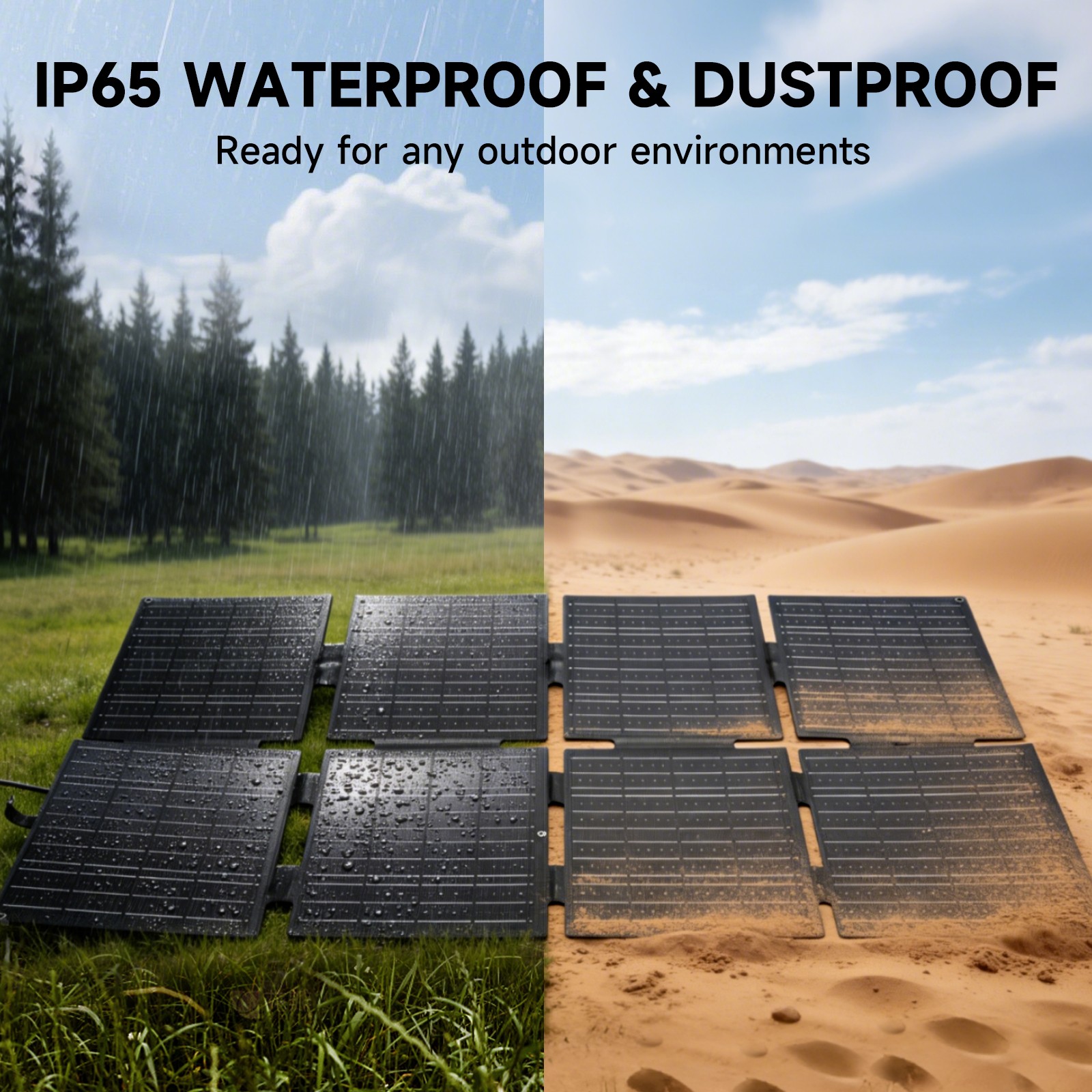 ALLPOWERS SE160 160W Portable Foldable Solar Panel Charger USB Charger for Trip