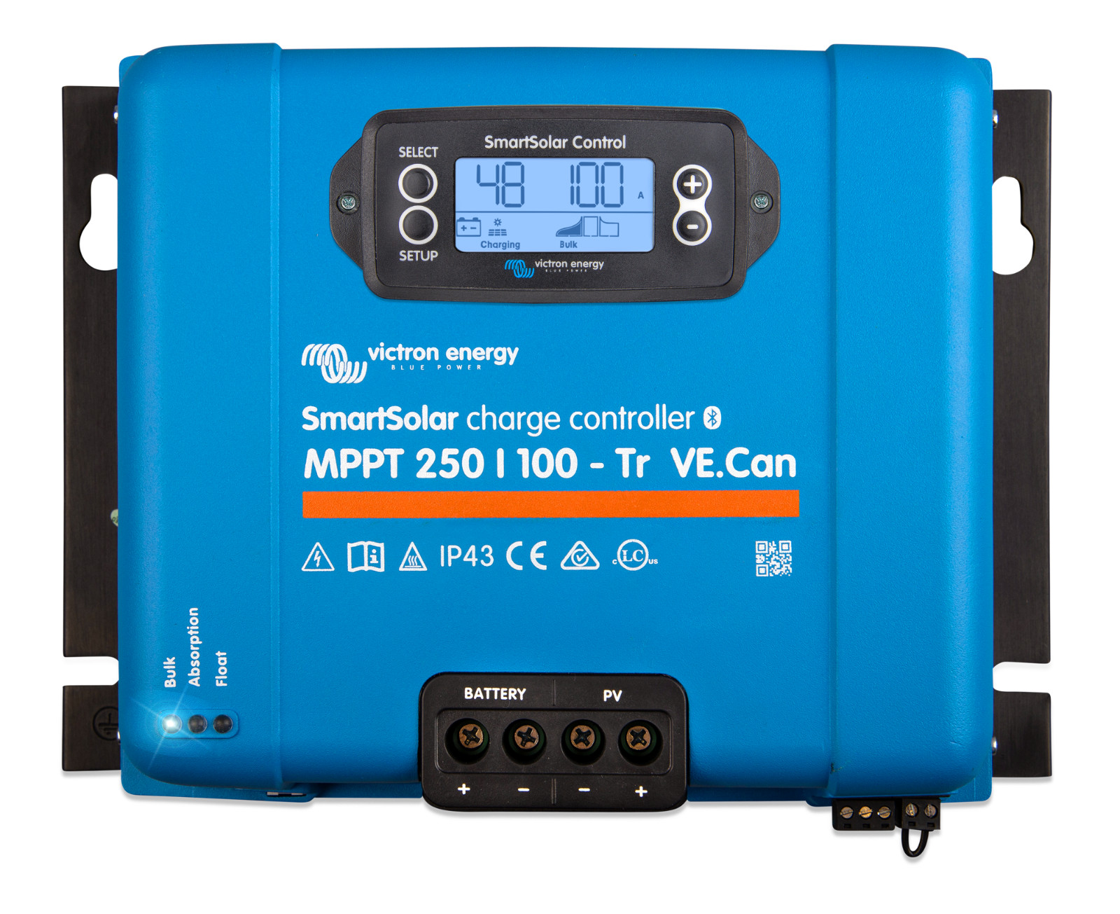 Victron SmartSolar Charger MPPT 250/100-Tr VE.Can Bluetooth LCD SCC125110412