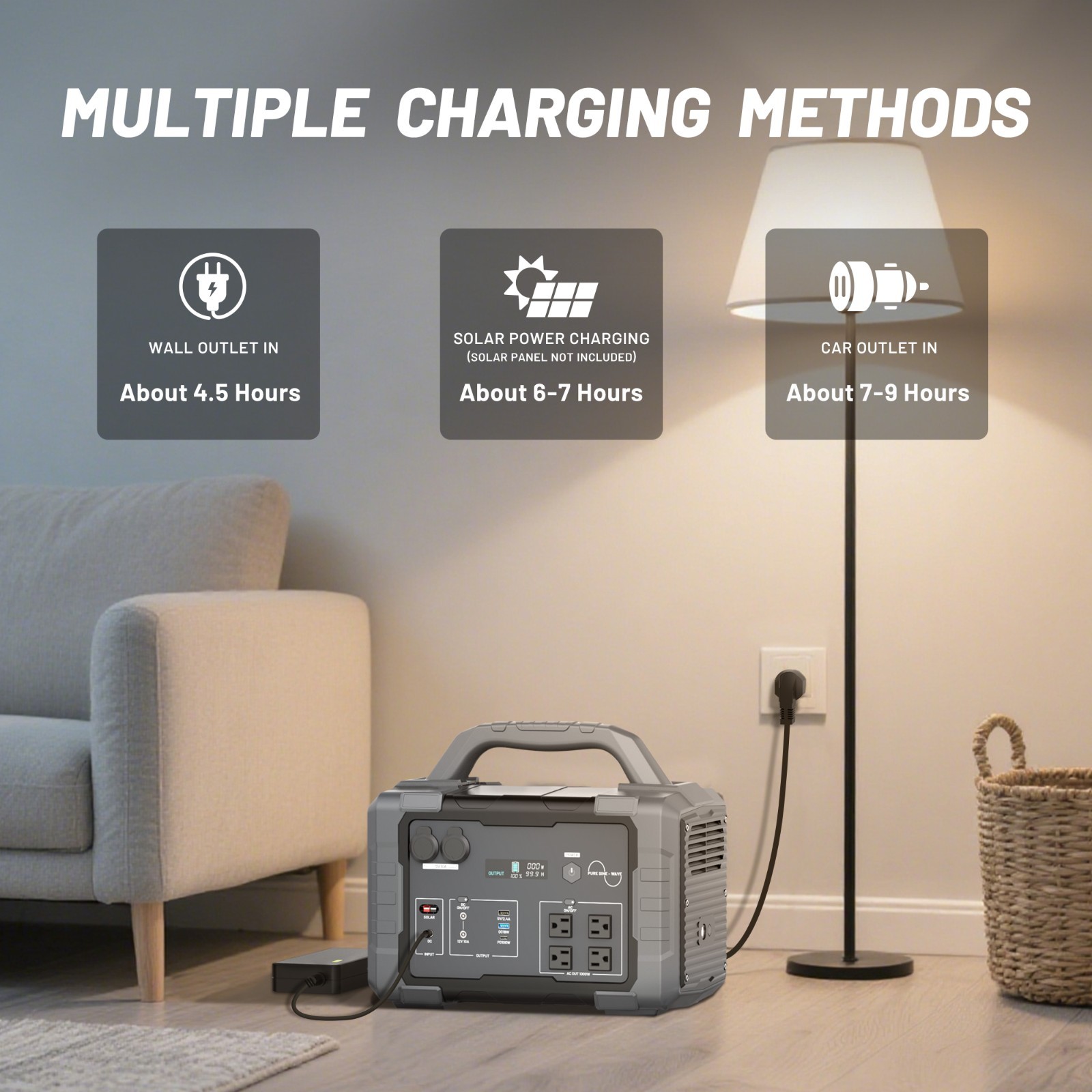 1000W US Standard Dual-Direction Fast Charging Portable Power Storage Device