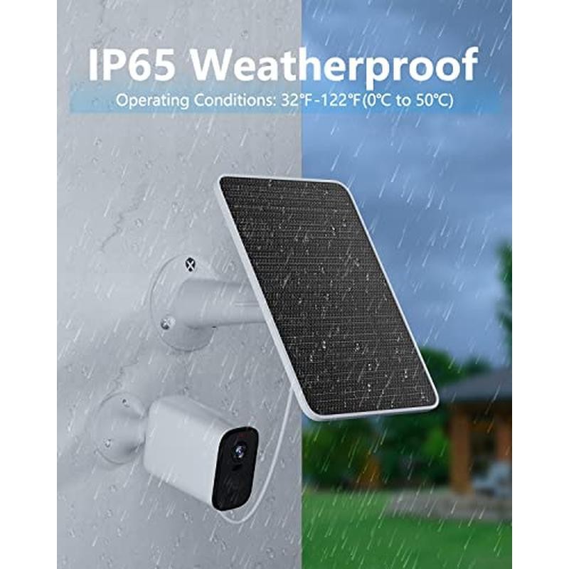 Solar Panel Charger Eufy Security Cameras 5W Waterproof 10ft Cable 2 Pack New
