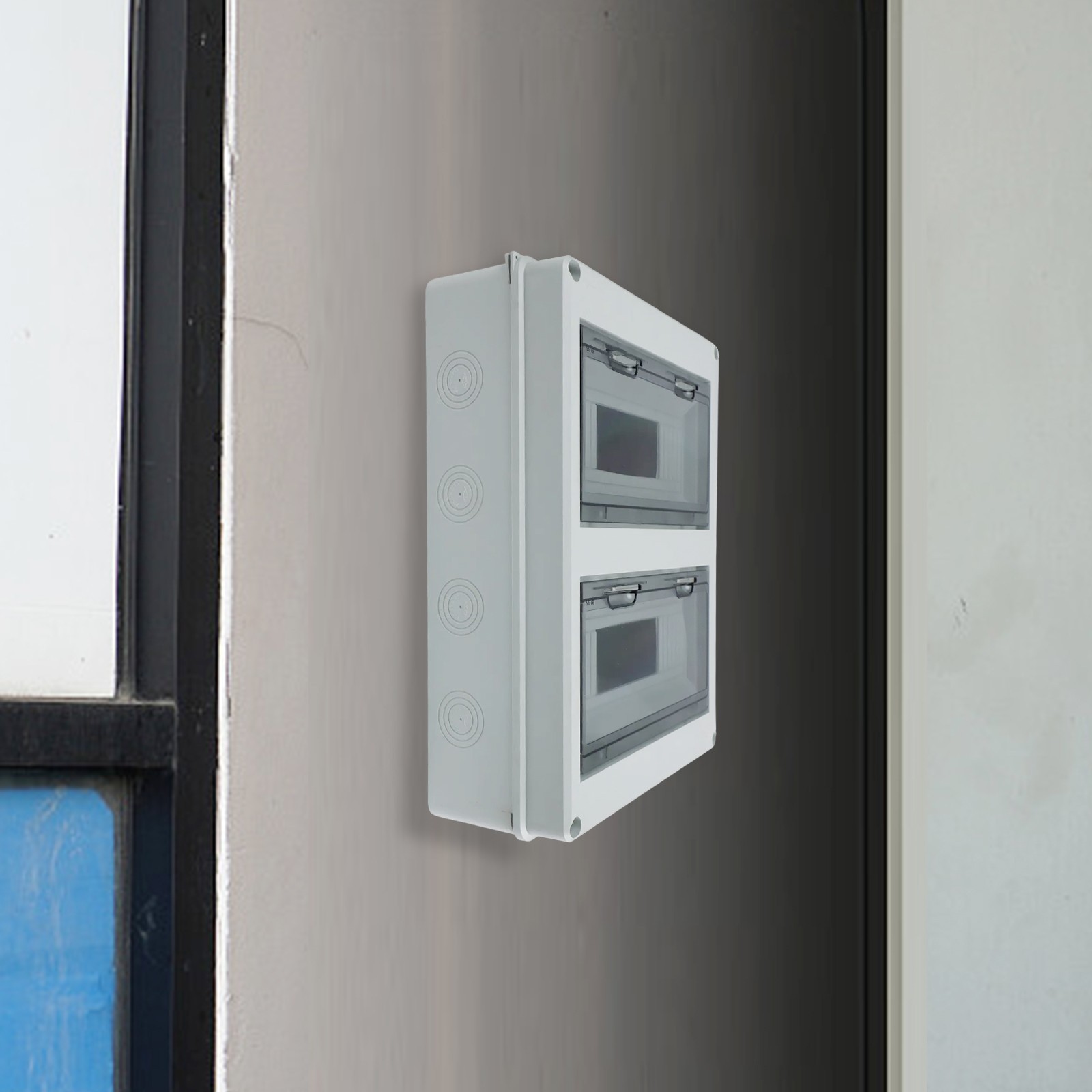 Assured ABS Plastic Distribution Box Featuring a Total of 24 Circuits Available