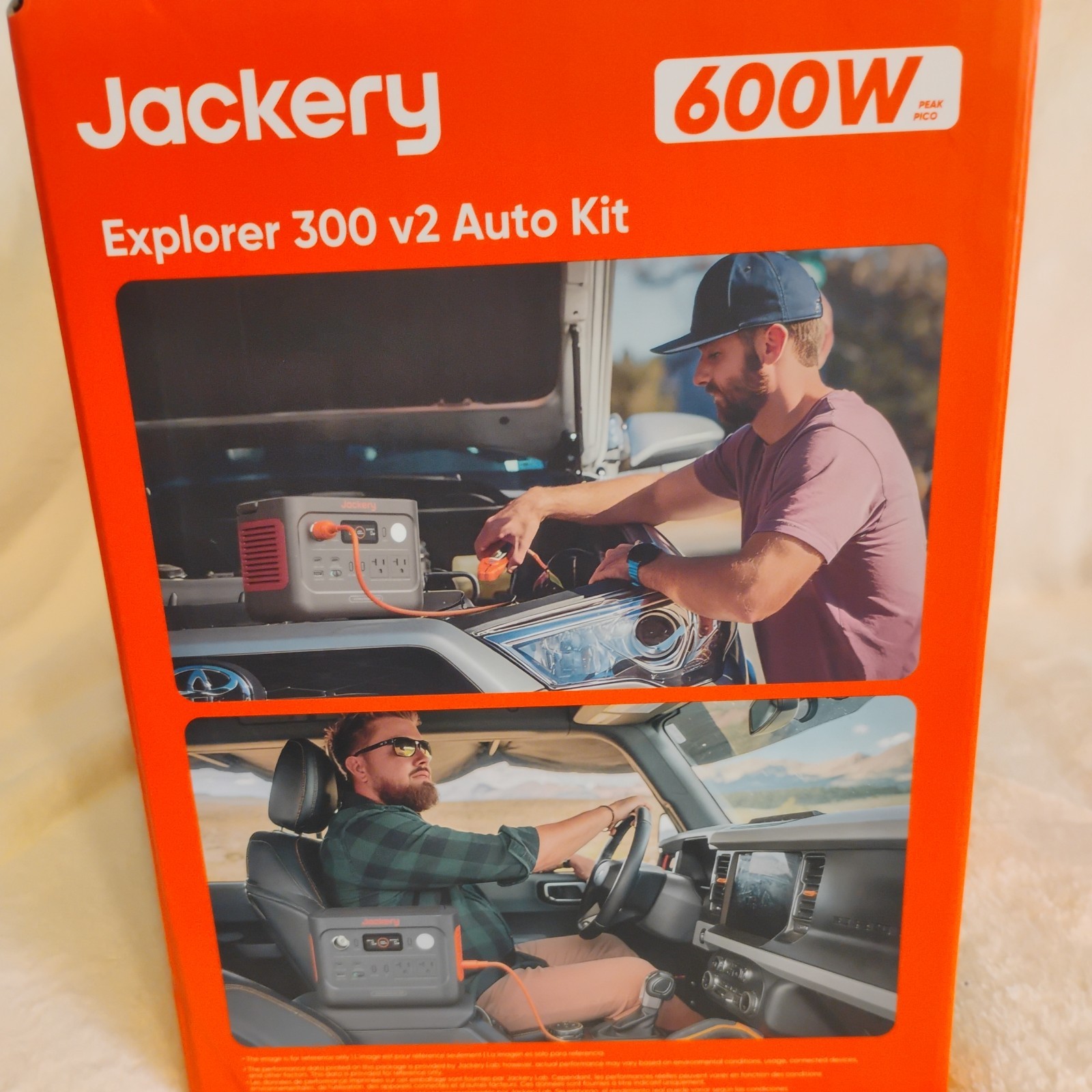 Jackery Explorer 300 v2 Auto Kit Portable Solar Generator 600W Peak