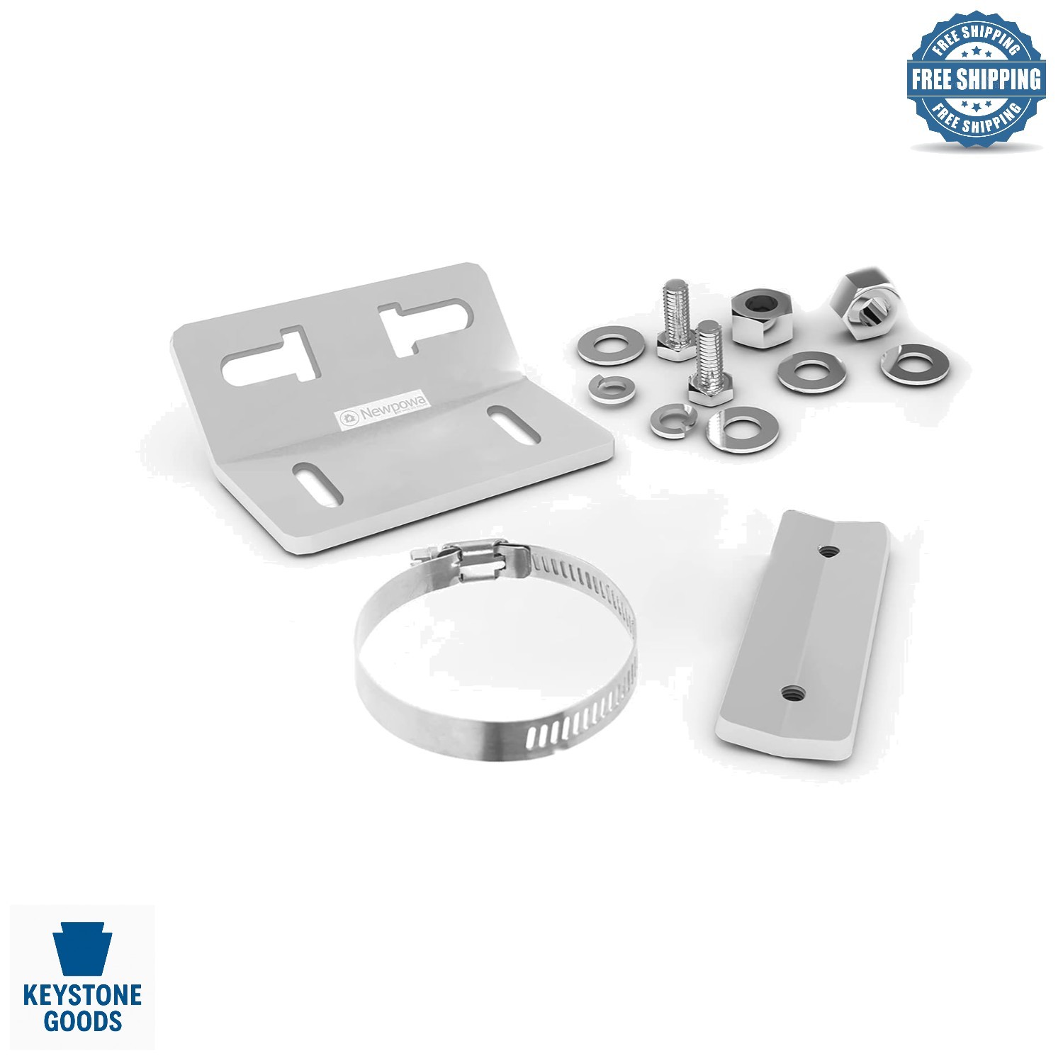 Heavy-Duty Aluminum Solar Panel Wall & Pole Mount Bracket Kit