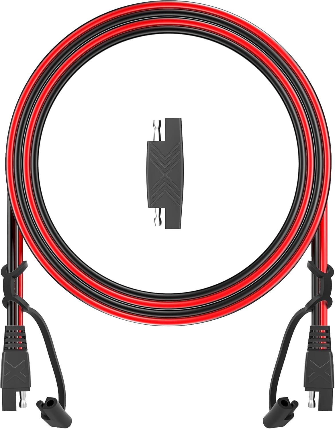 Heavy Duty 3FT SAE Male-to-Male Cable for Safe Solar & Automotive Connections