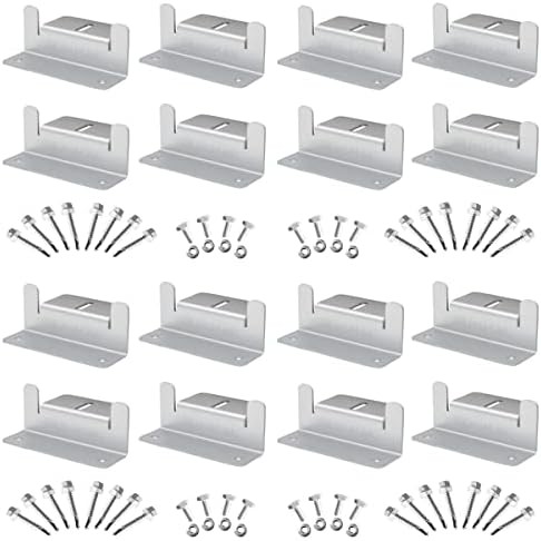 16 Units per Set Solar Panel Mounting Z Brackets, Solar Panel Mounting Brackets