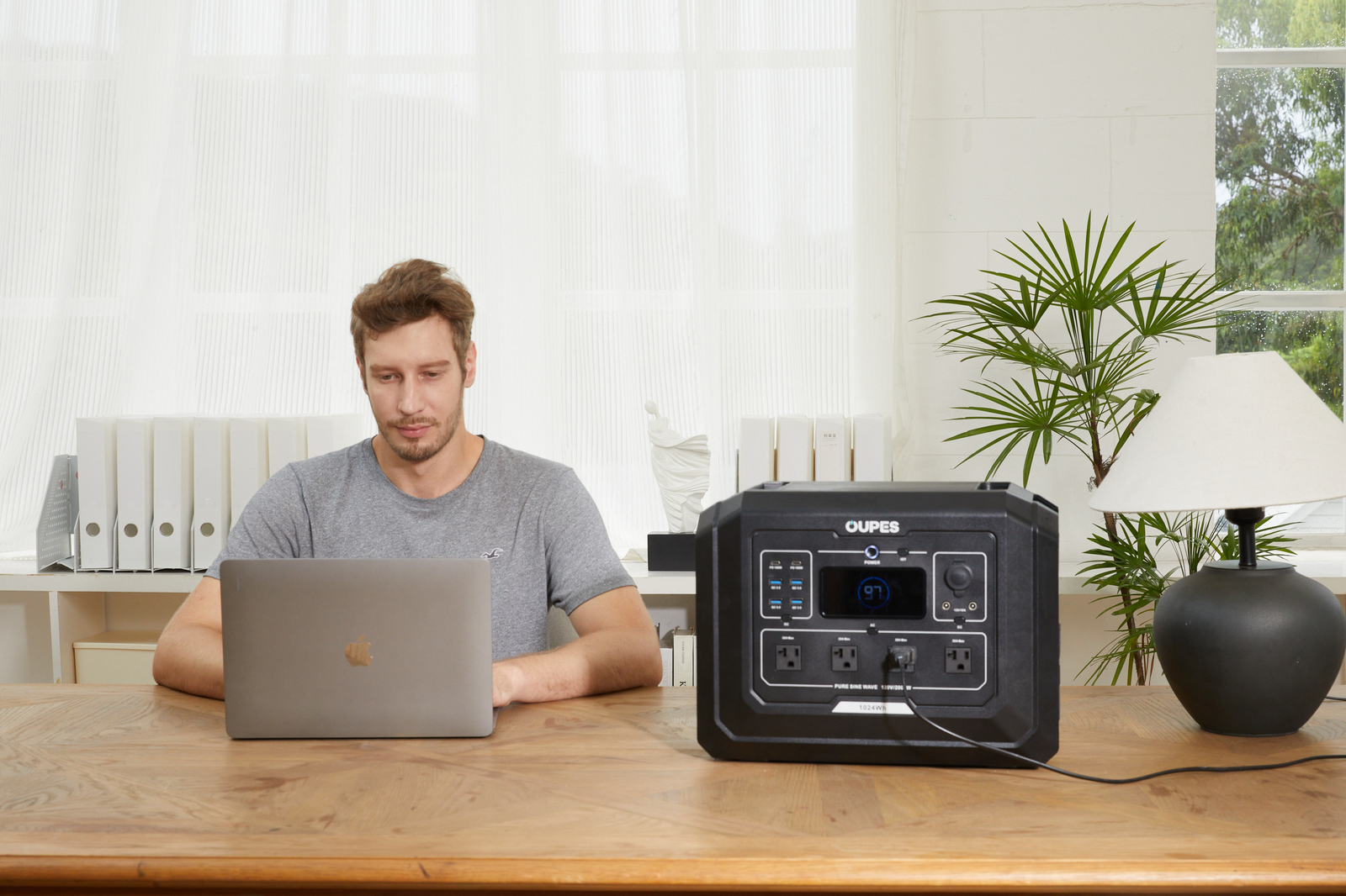 OUPES 1024Wh Mega 1 Portable Power Station 2000W Solar Generator LFP Battery