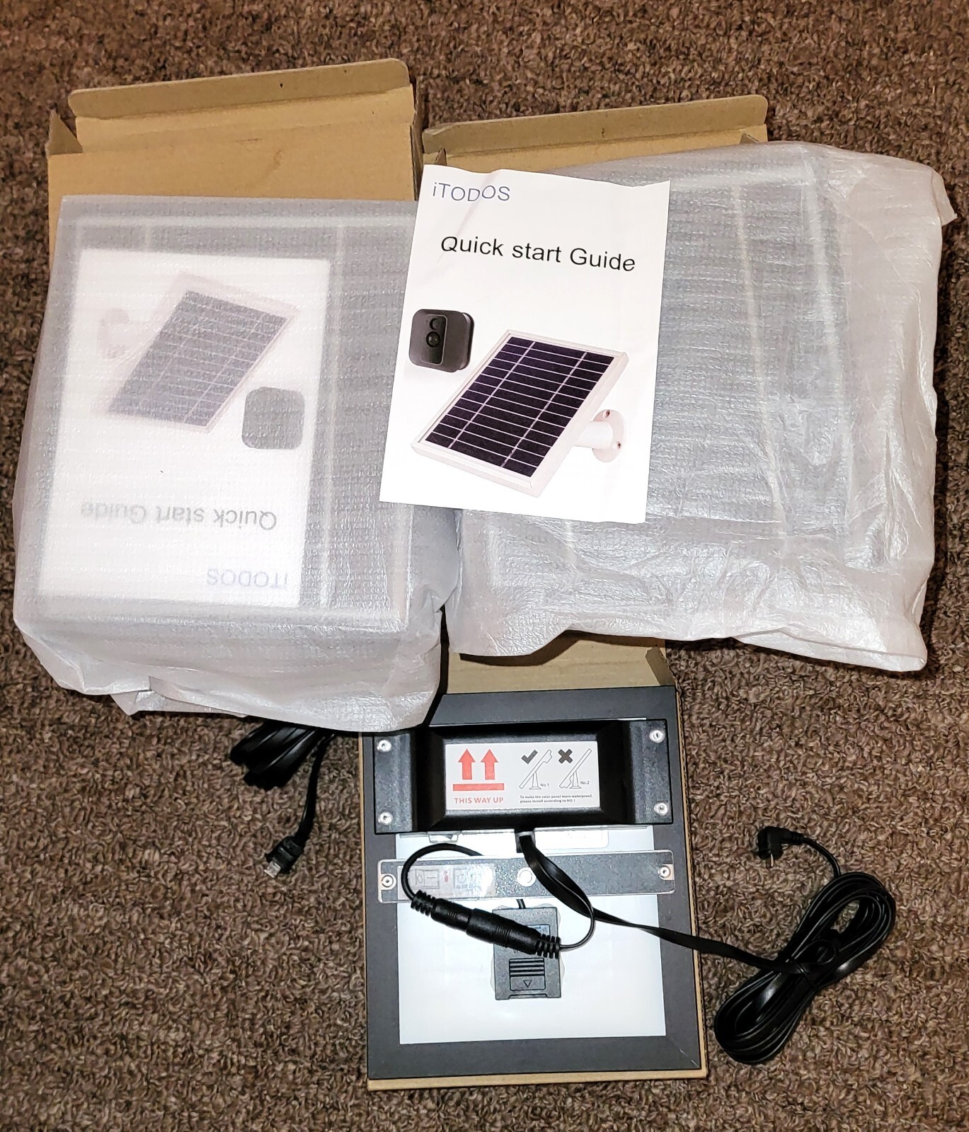 iTODOS 3 Pack Solar Panel for Blink XT & Blink XT2 and Others (New Open Box)