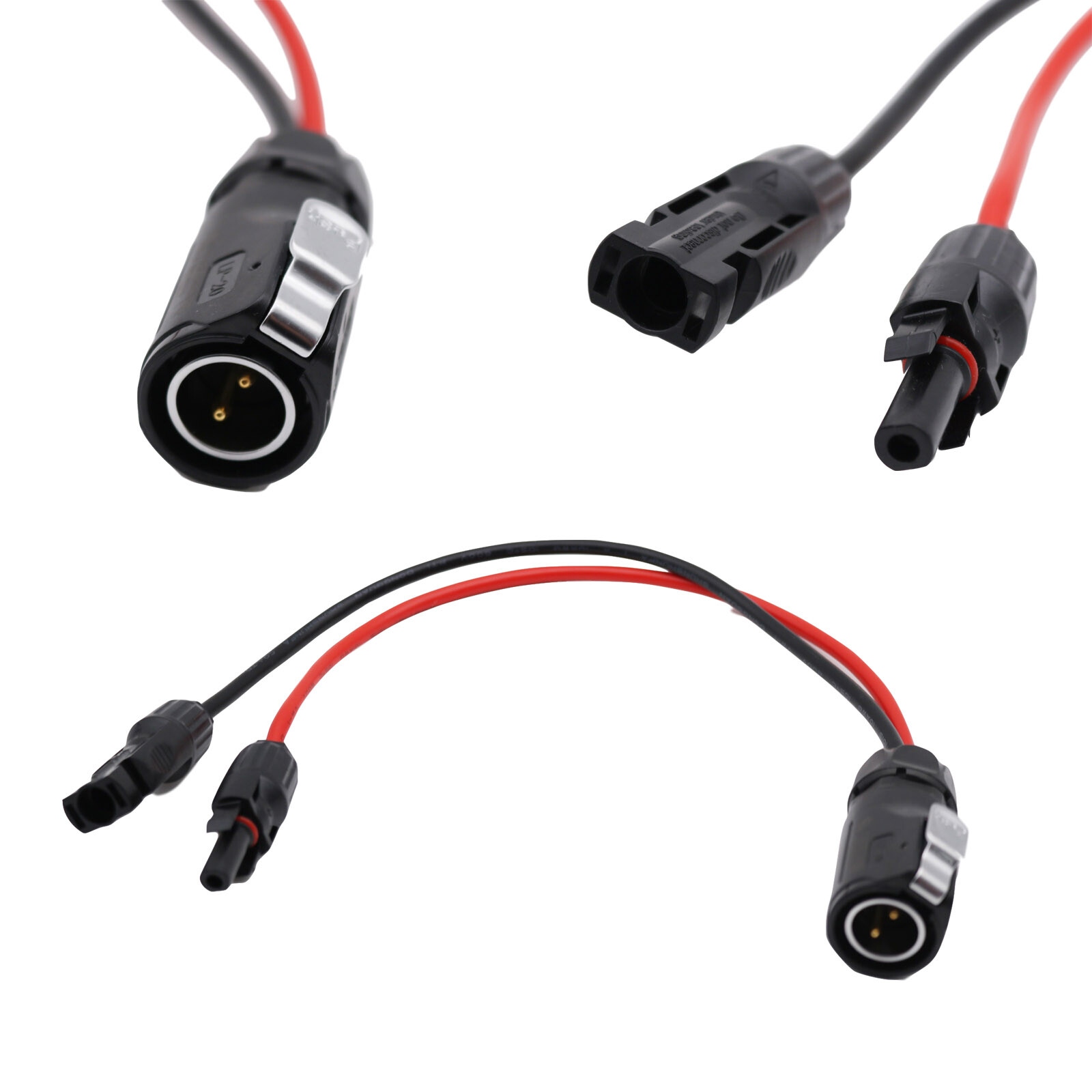 LP-20 2 Pin 2P Aviation Hella Plug Solar Panel Battery Power 10AWG Adapter Cable