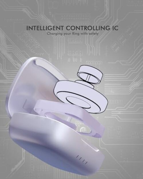 Updated Charging Case Compatible with Oura Ring 4 & 3 Charger, Wireless Power