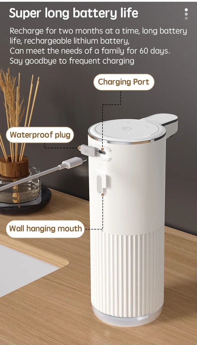Hands Free Soap Dispenser Auto Foam Gel Wall Mounted 4 Levels.