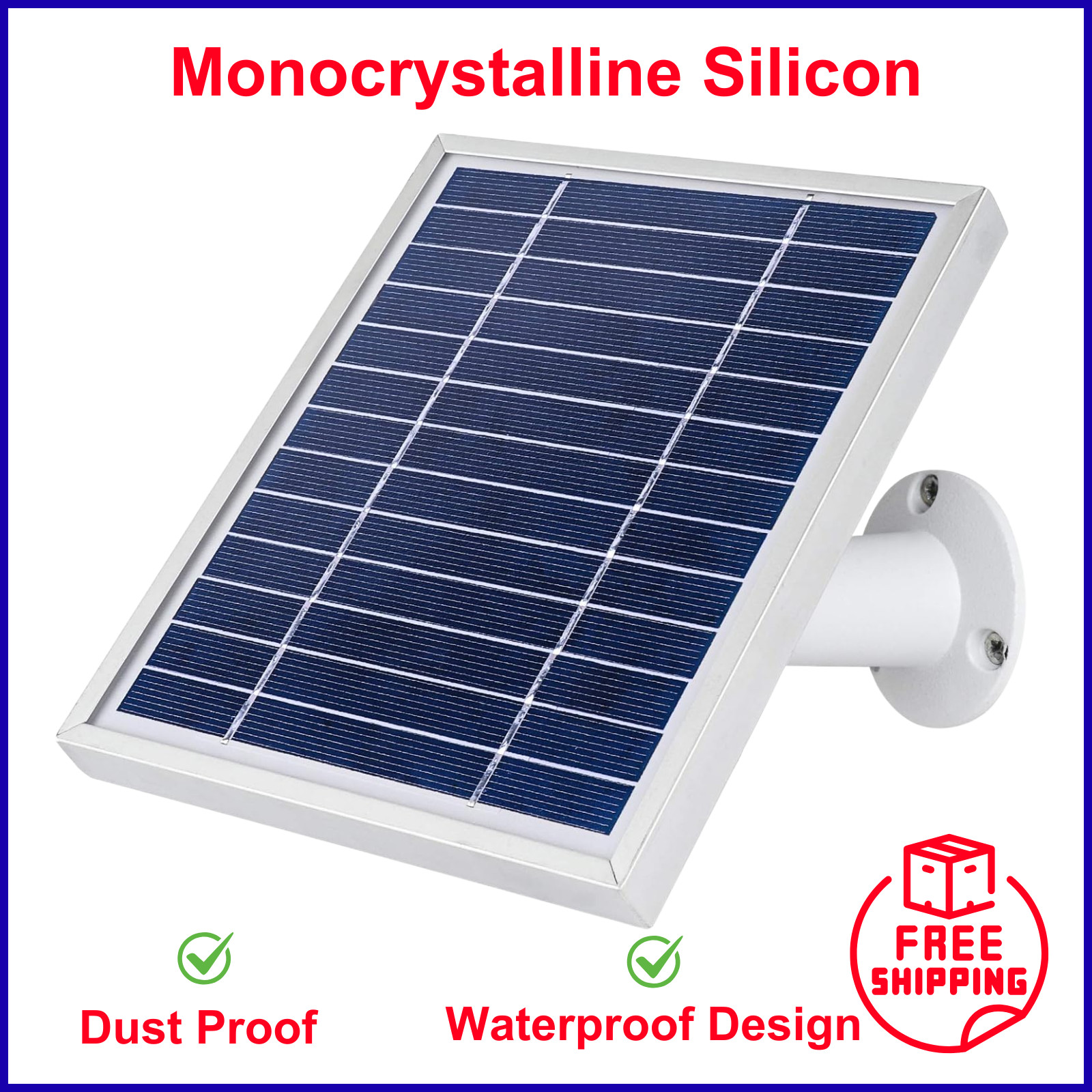 Solar Panel Compatible with Arlo Pro, 11.8 Feet Outdoor Power Charging Cable New