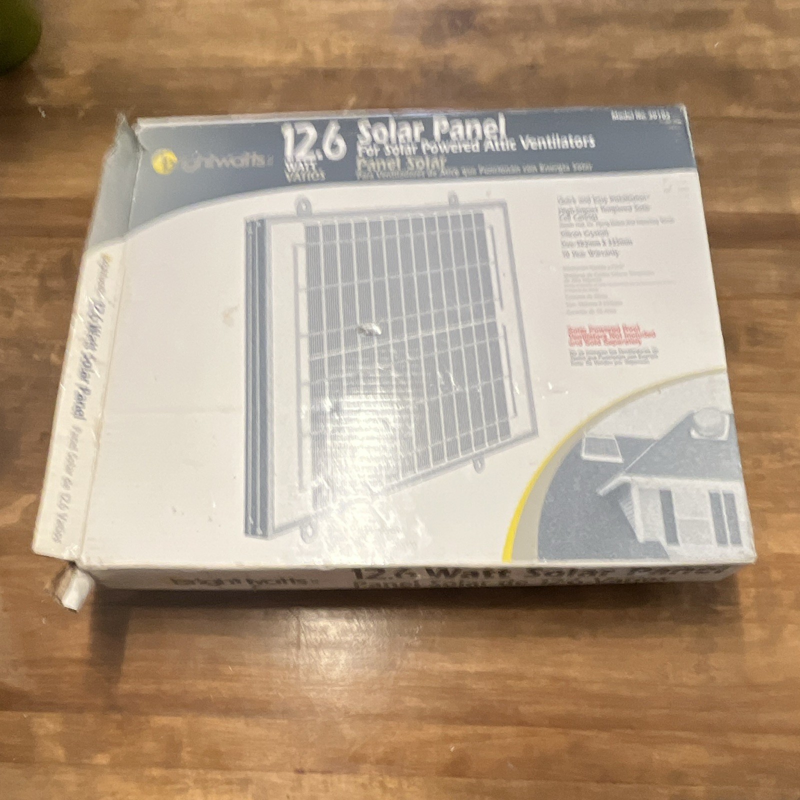 Brightwatts 12.6W Solar Panel Model 30103, 18V DC Off-Grid Rigid Blue