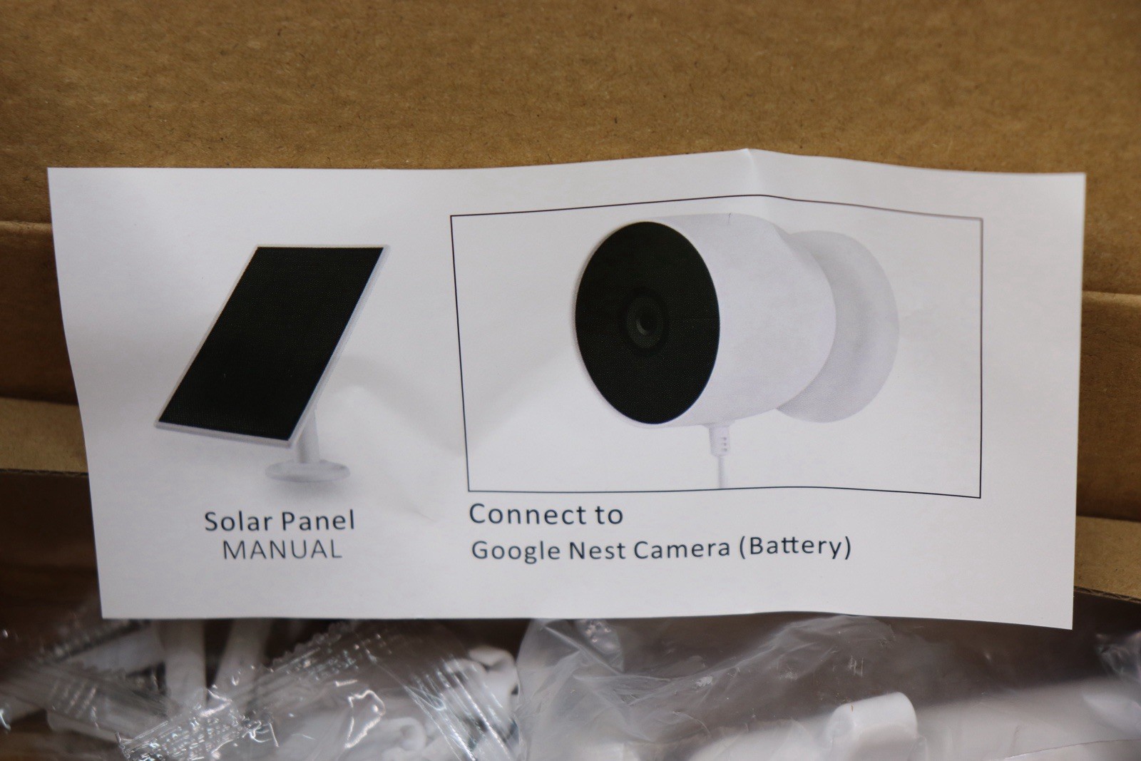 Solar Panel Charging 4.5 W Compatible W/ Google Nest Camera Indoor & Outdoor
