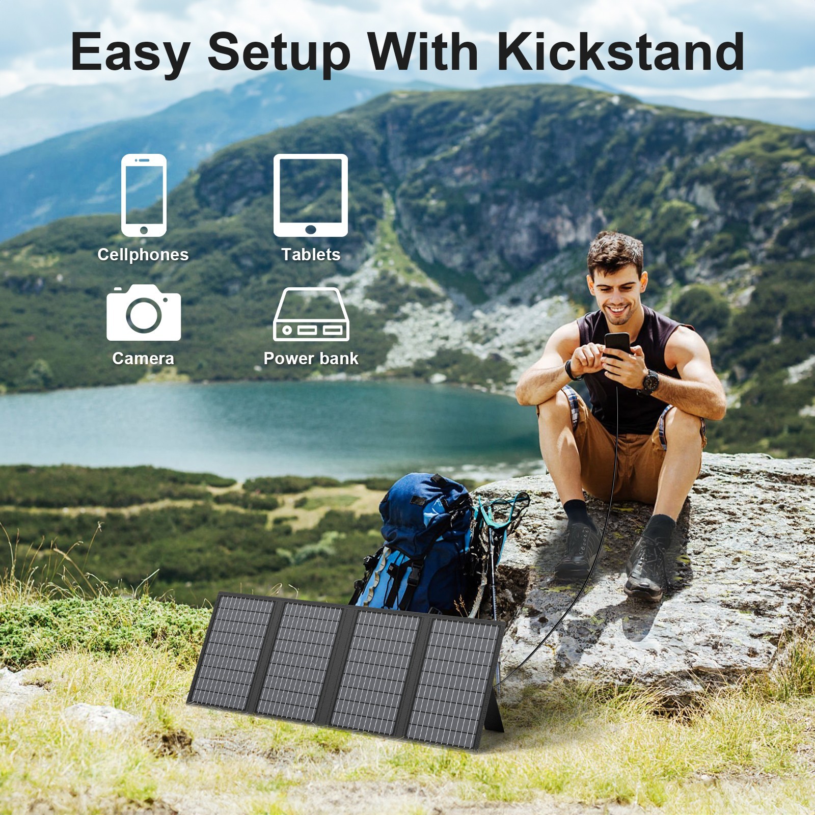 60w Solar Panel Kit for Jackery Explorer 300 300 Plus Portable Solar Generators