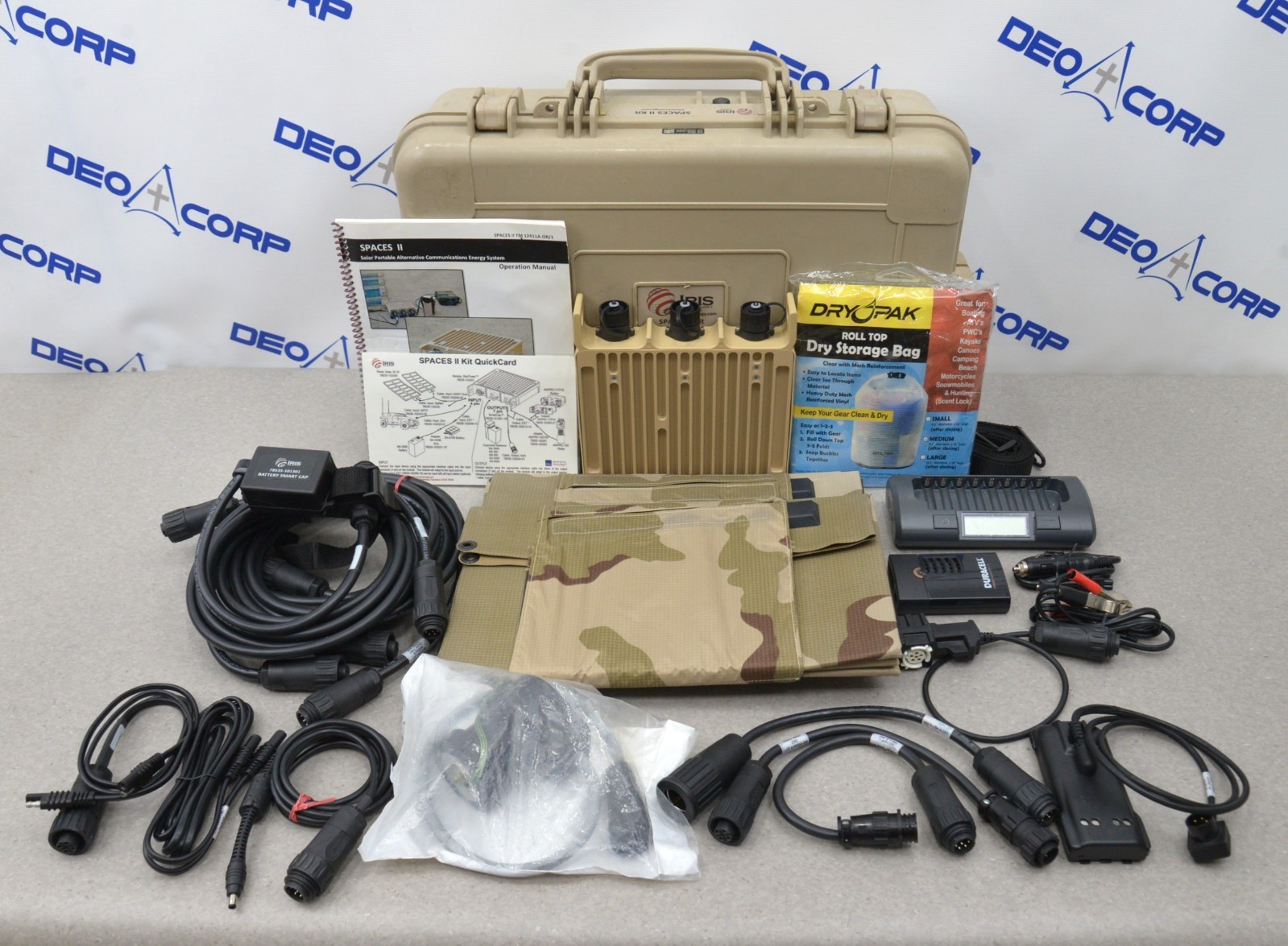 Iris Technology SPACES II Portable Military Solar Energy Field Kit 78535-103399