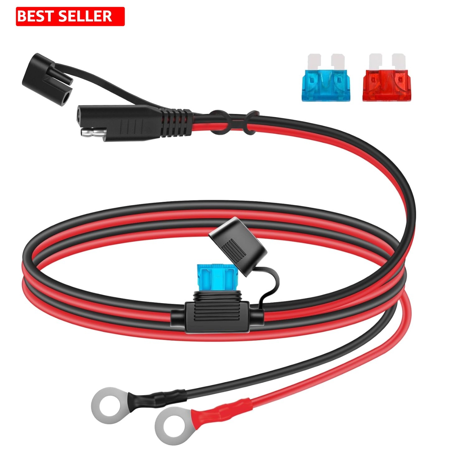 Reliable SAE Connector Extension Cable – 2FT for Motorcycles & Solar Panels