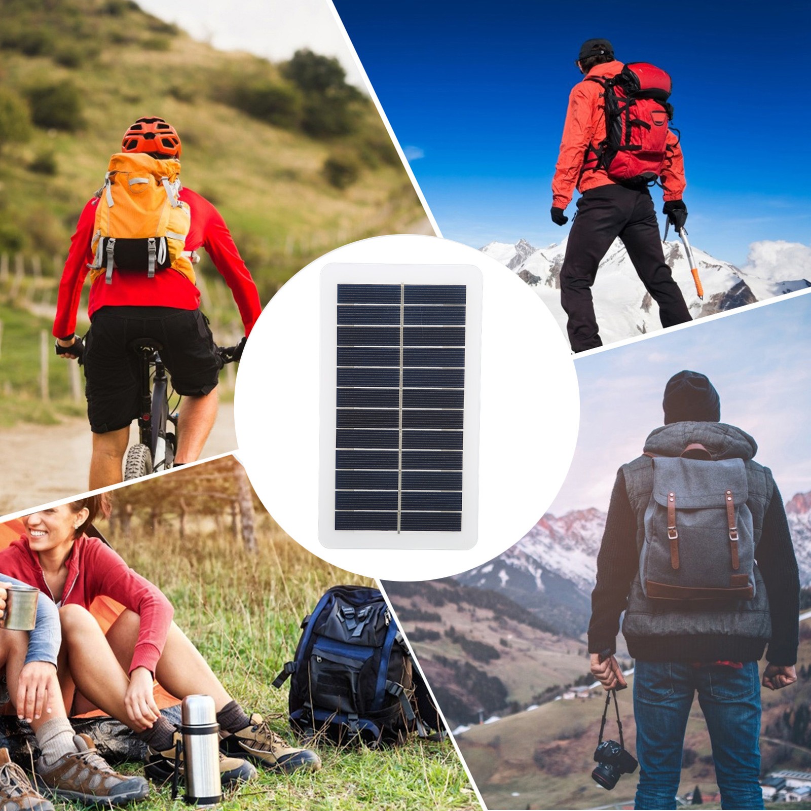 Mini Solar Panel 5V 2W 400mA Heat Resistant Waterproof Space Saving Widely Used
