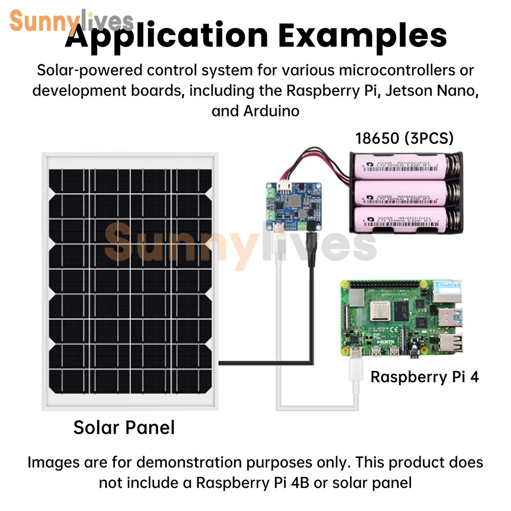 6-24V Solar Panel Power Management Module 5V 3A Supports MPPT, PD QC FCP SFCP