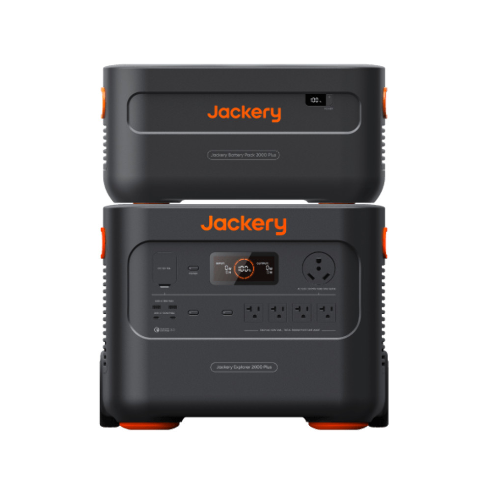 Jackery Explorer 2000 Plus Power Station 2042.8Wh + Battery Pack 2000 Plus