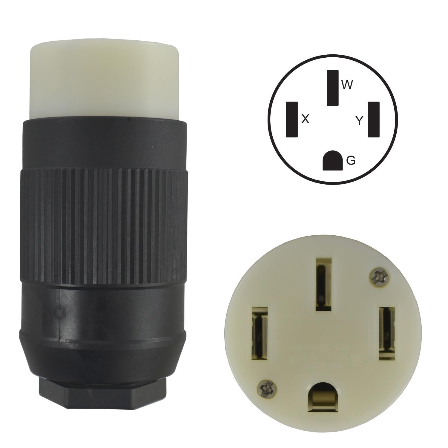Conntek 60839-00 14-50R Assembly Connector, Black