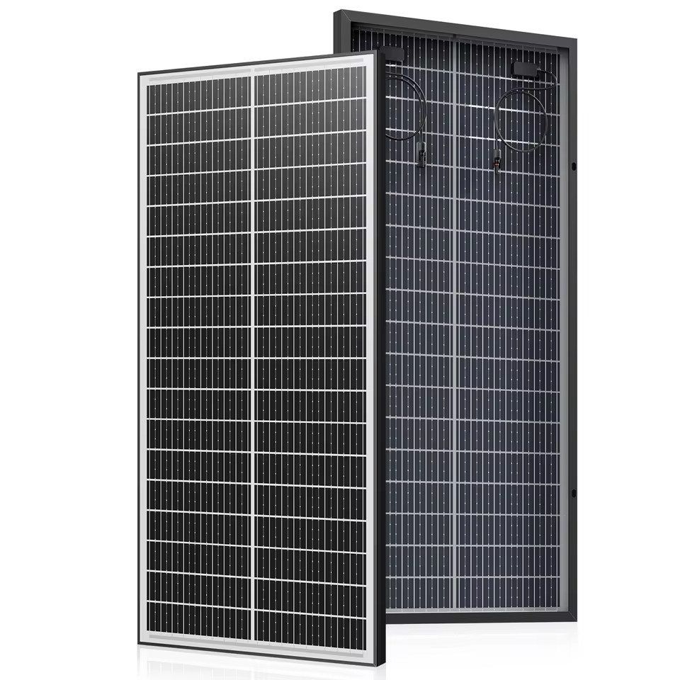 RVPOZWER 400W 12V Double Sided Solar Panels Monocrystalline 18BB Cells