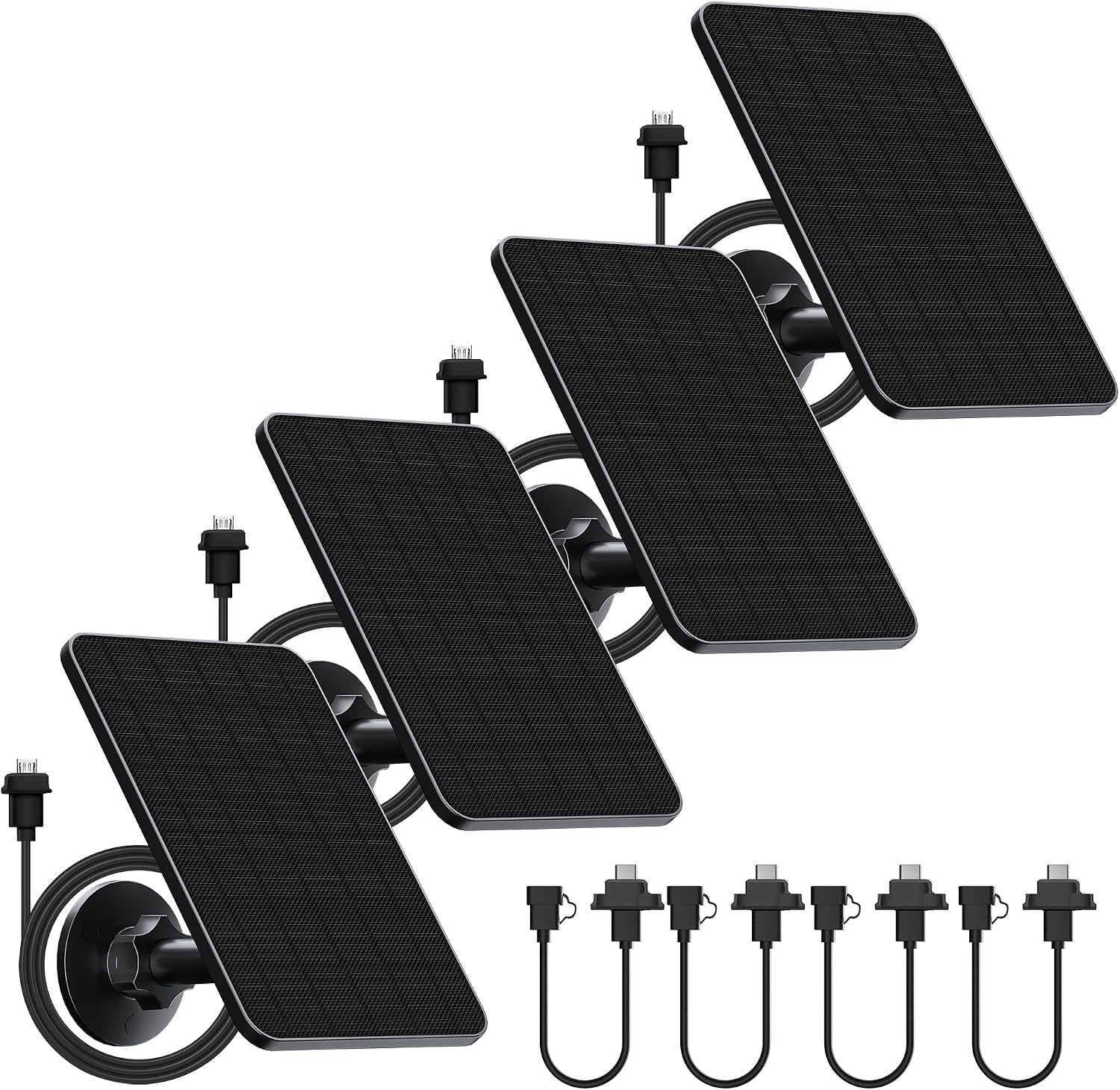 Rhorawill 4-Pack Solar Panel for Blink Outdoor, w/Mount & 13ft Cable