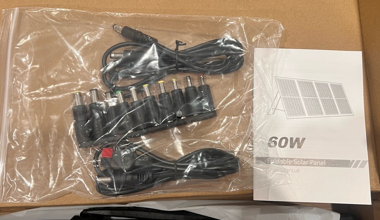 BRAND NEW! Powkey S60 Foldable Solar Panel Charger 18V DC Output X003XRFDUZ