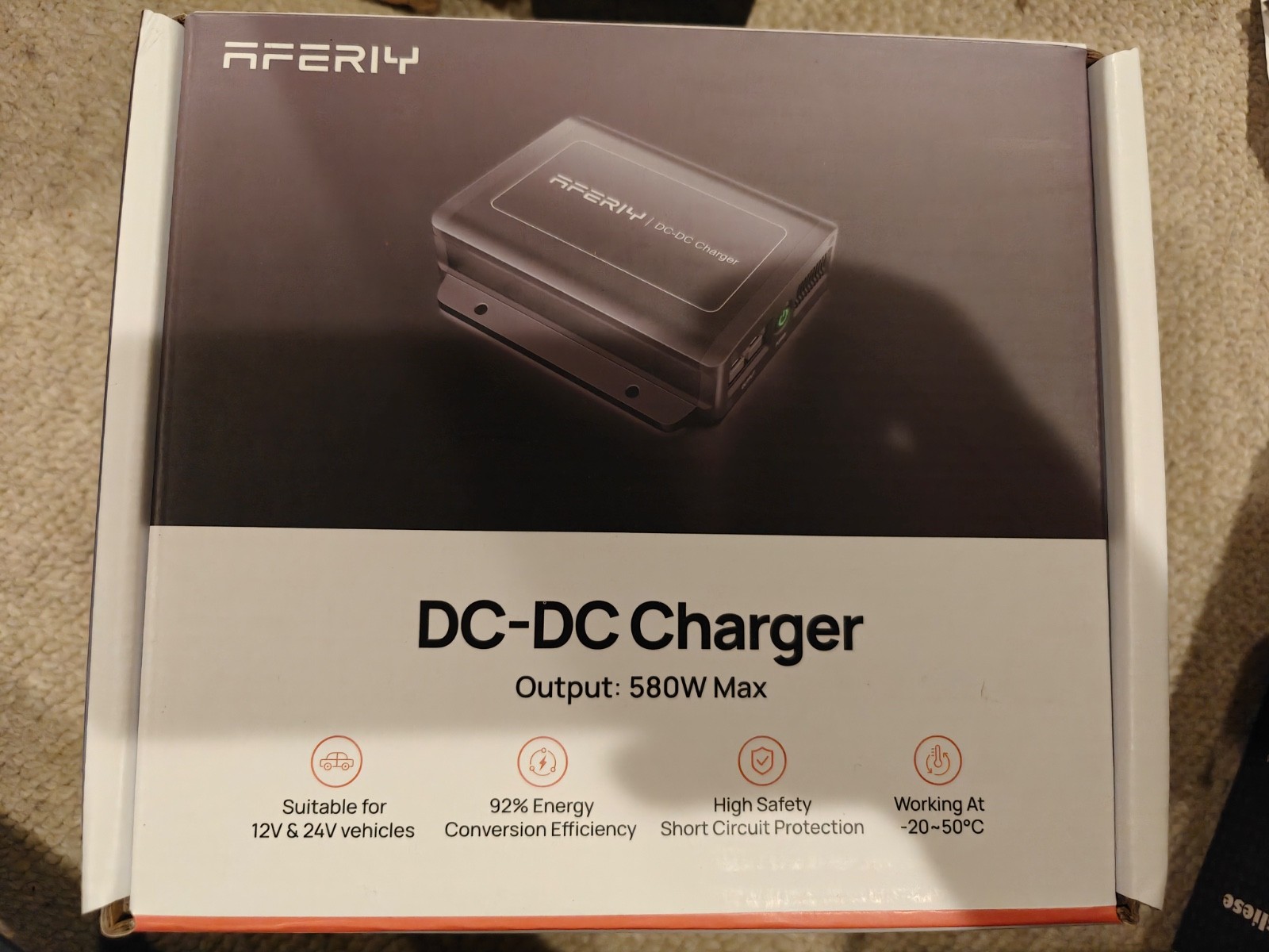 AFERIY DC060 600W Alternator Charger, Fast DC to DC 12V/24V to 48V