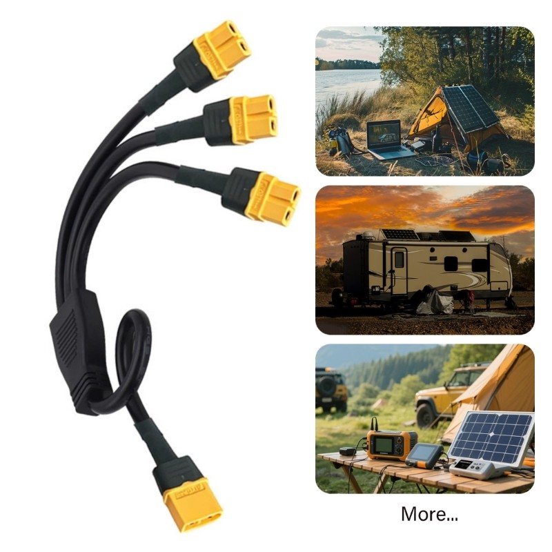 Power Charging Cord XT60H Splitter Cable, 35CM Wire for Battery Distribution