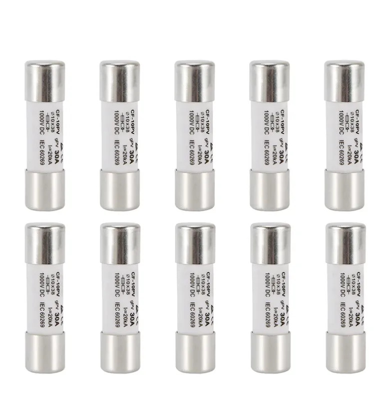 DC Fuse Core 1000V gPV 10x38mm 10A-30A Fusible Link for PV System Protect Tools